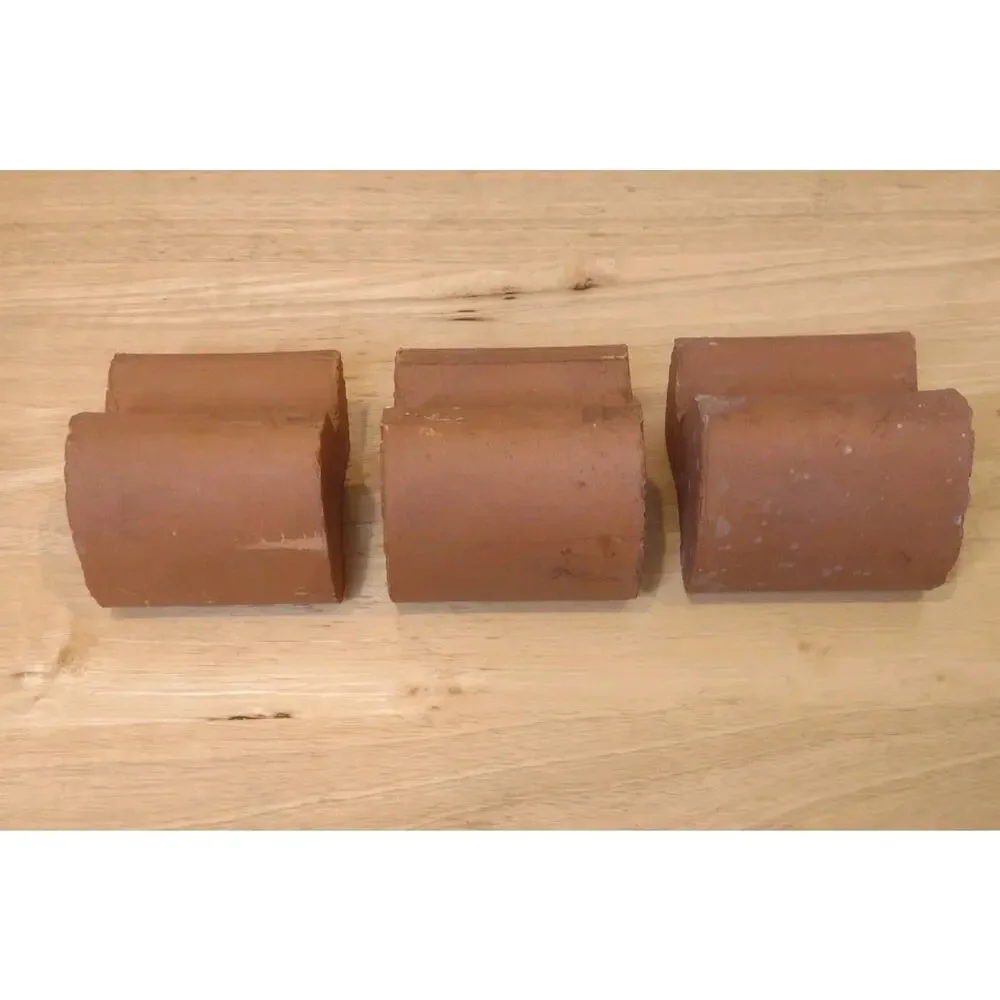 Set of 3 TERRA Cotta Large Pot Feet Clay Risers Deroma from Italy Planter Feet - Picture 3 of 9